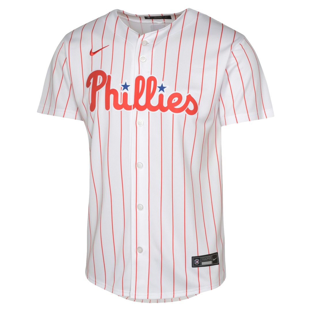 Philadelphia Phillies J.T. Realmuto Nike Youth Home Limited Jersey - White Team Jersey Sports Fan Apparel