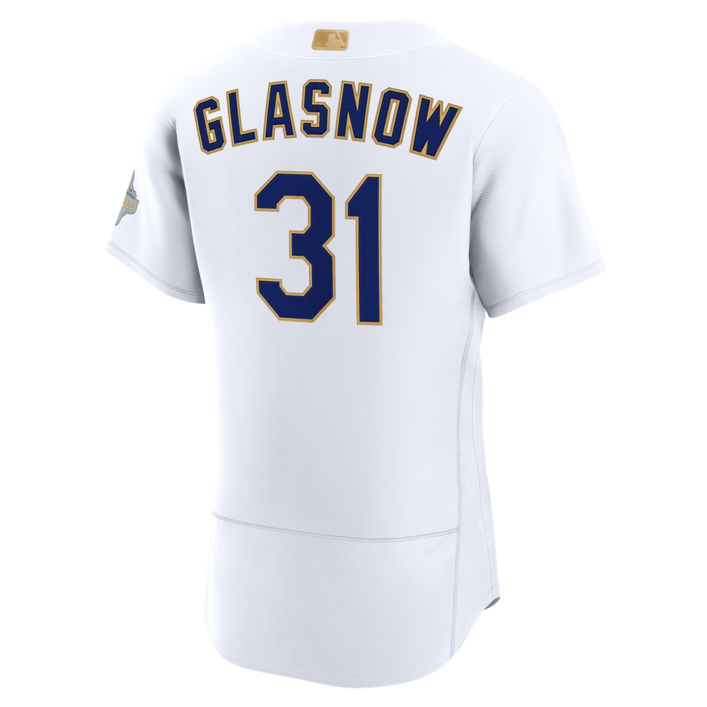 Los Angeles Dodgers Tyler Glasnow Nike 2026 Gold Collection Authentic Jersey - White Team Jersey Sports Fan Apparel