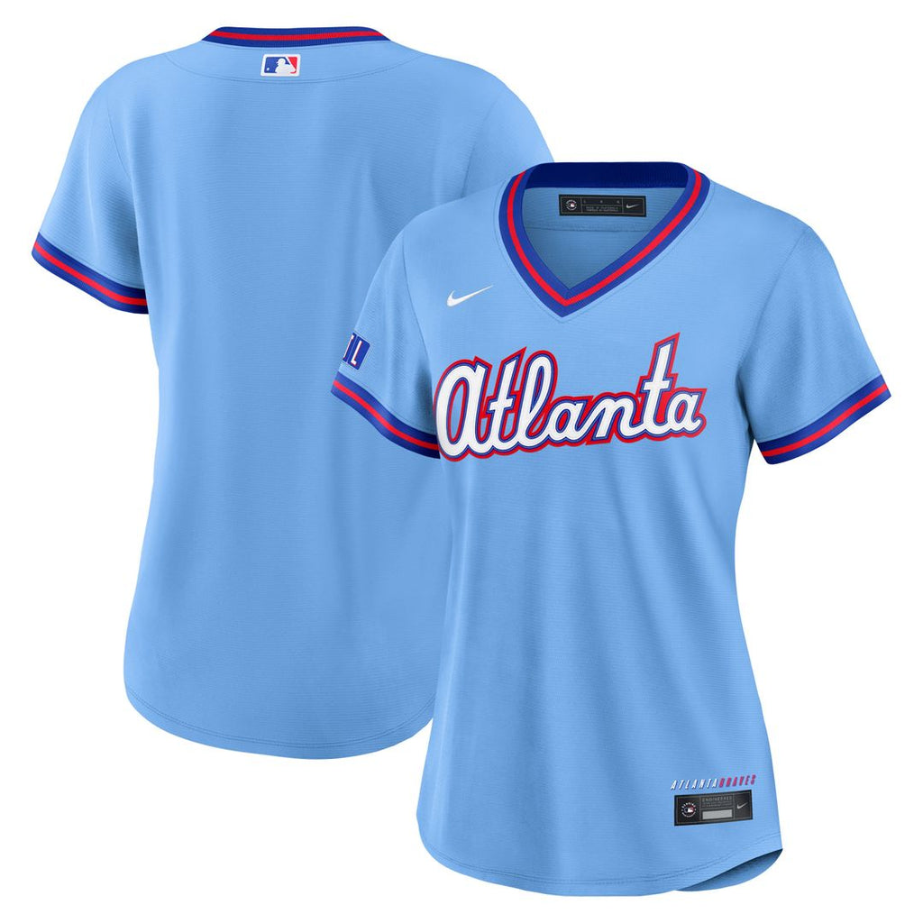 Atlanta Braves Nike Women's 2026 City Connect Stadium Jersey - Powder Blue Team Jersey Sports Fan Apparel