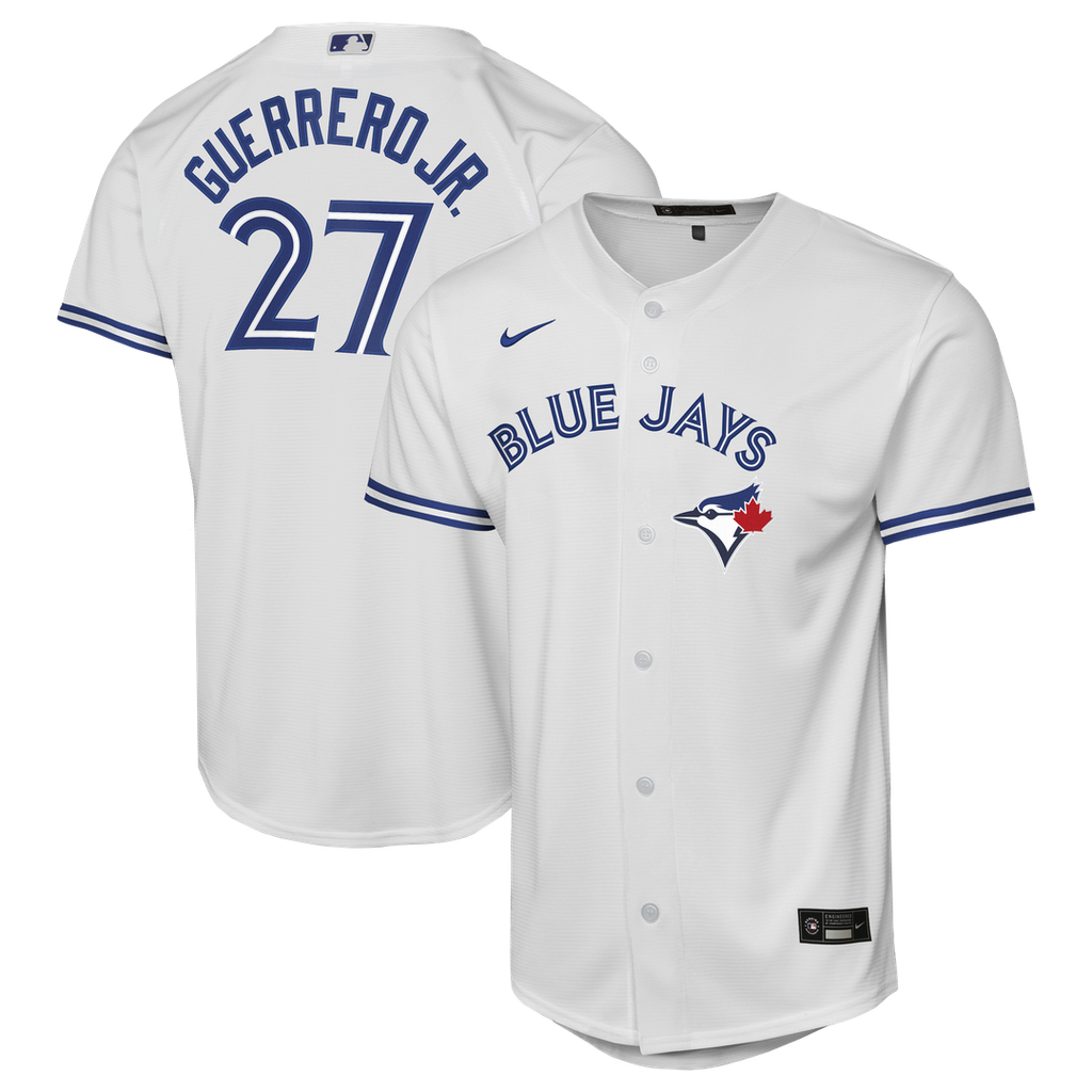 Toronto Blue Jays Vladimir Guerrero Jr. Nike Youth Home Baseline Jersey - White Team Jersey Sports Fan Apparel