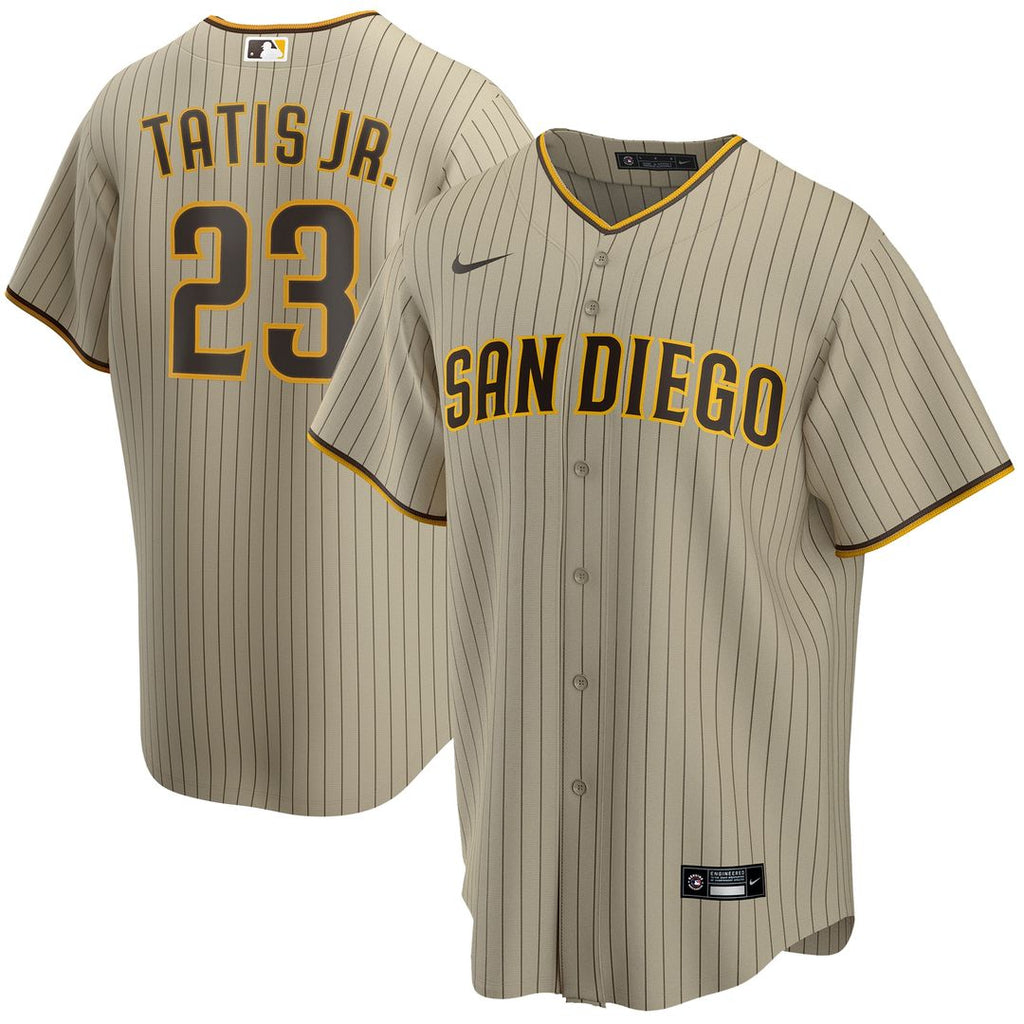 San Diego Padres Fernando Tatis Jr. Nike Alternate Replica Player Jersey - Tan Team Jersey Sports Fan Apparel