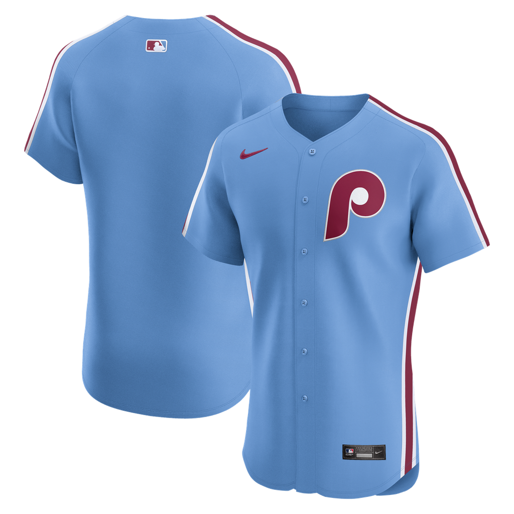 Philadelphia Phillies Nike Alternate Elite Jersey - Light Blue Team Jersey Sports Fan Apparel