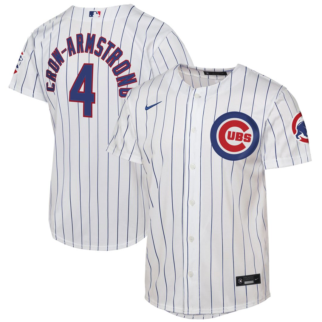 Chicago Cubs Pete Crow - Armstrong Nike Youth Alternate 2 Stadium Jersey - Light Blue Team Jersey Sports Fan Apparel