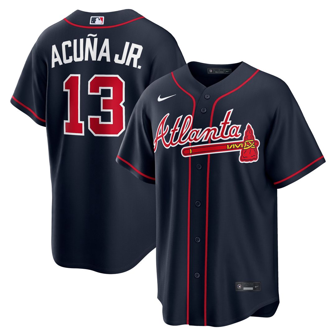 Atlanta Braves Ronald Acuña Jr. Nike Road Replica Jersey - Gray Team Jersey Sports Fan Apparel