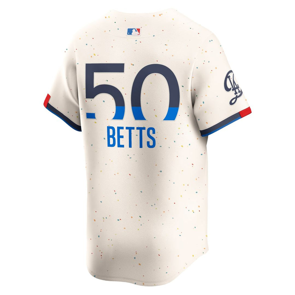Los Angeles Dodgers Mookie Betts Nike City Connect Limited Player Jersey - Cream Team Jersey Sports Fan Apparel