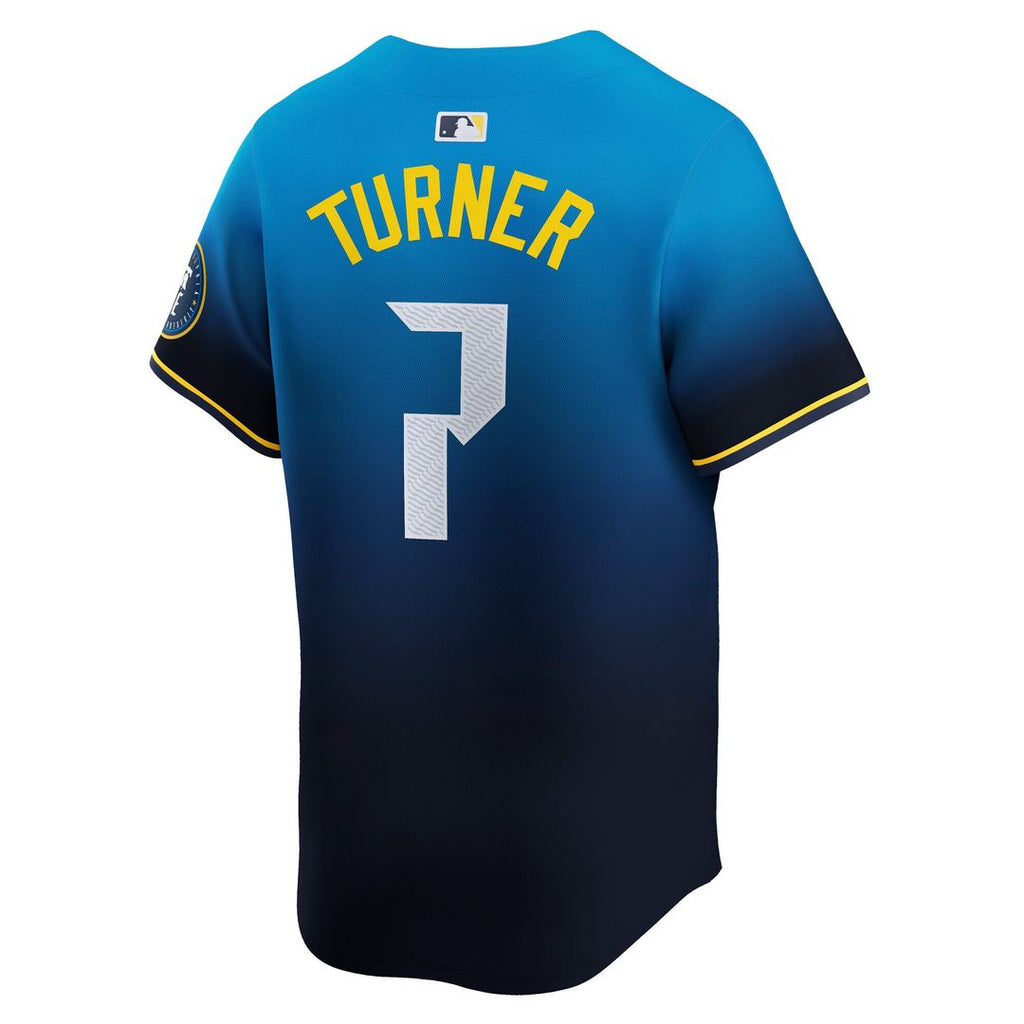 Philadelphia Phillies Trea Turner Nike City Connect Limited Jersey - Blue Team Jersey Sports Fan Apparel