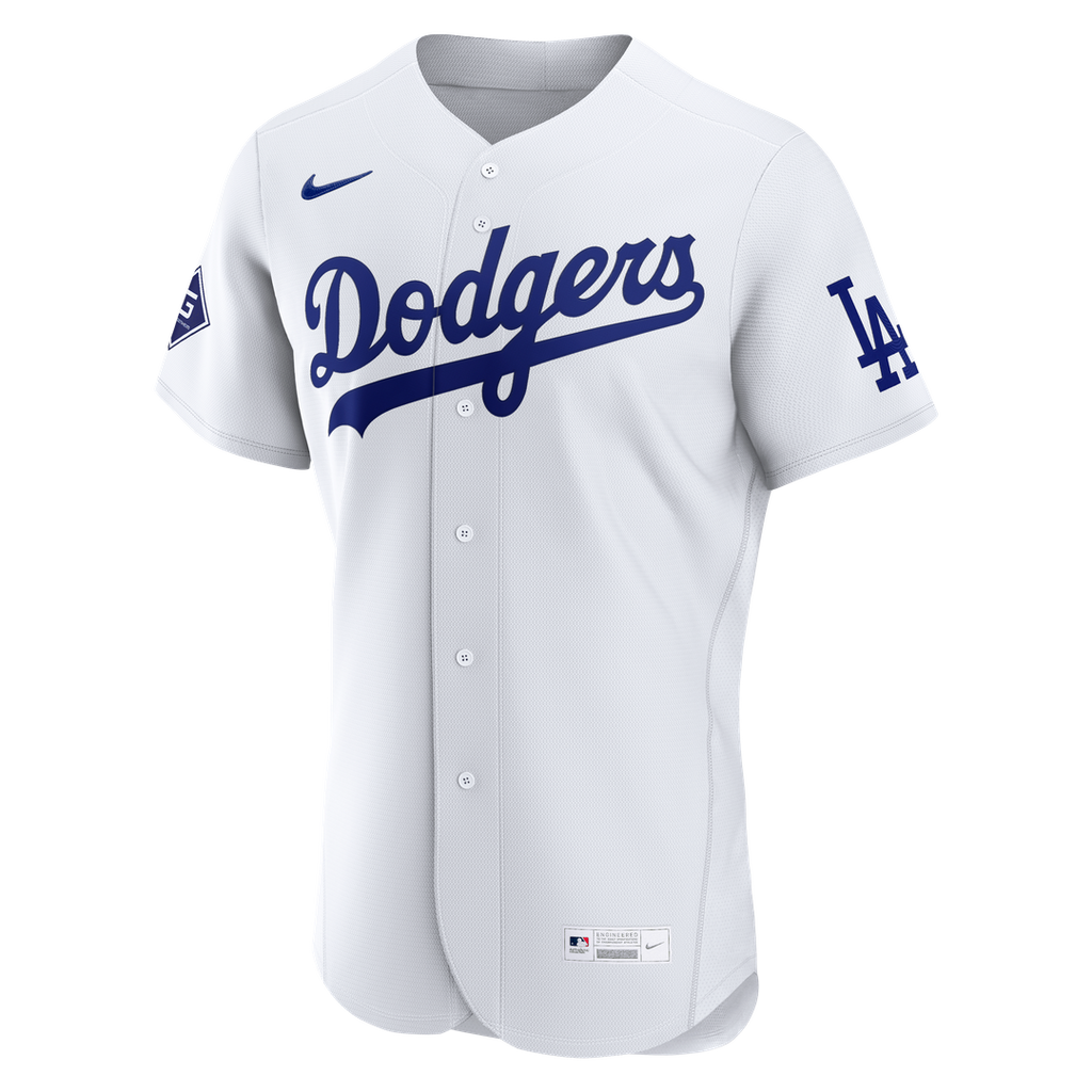 Los Angeles Dodgers Nike Alternate Authentic Jersey with Sponsor Patch - Royal Team Jersey Sports Fan Apparel