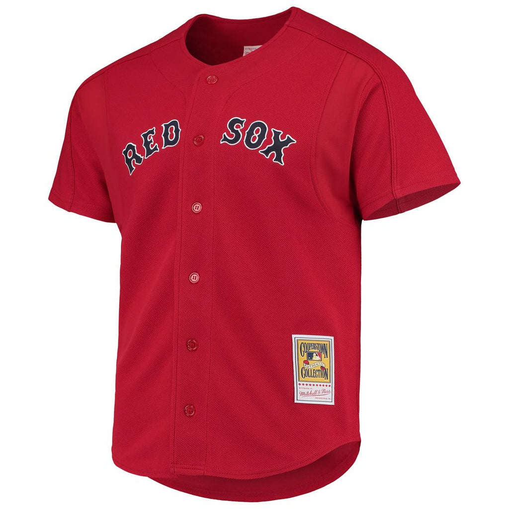 Boston Red Sox David Ortiz Mitchell & Ness Cooperstown Mesh Batting Practice Button - Up Jersey - Red Team Jersey Sports Fan Apparel