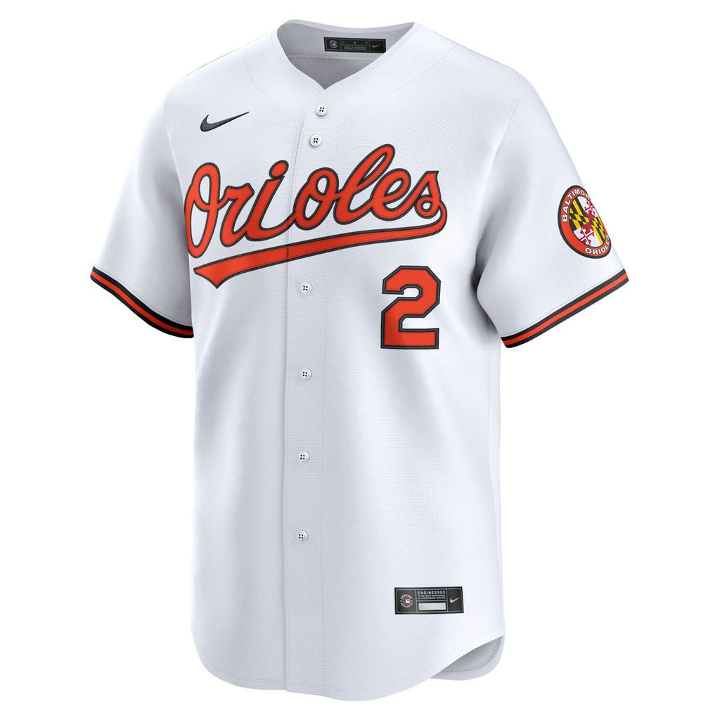 Baltimore Orioles Gunnar Henderson Nike Home Limited Player Jersey - White Team Jersey Sports Fan Apparel