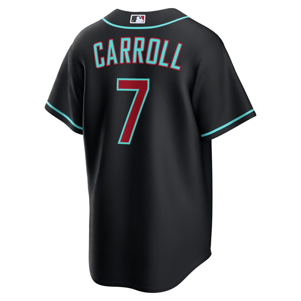 Arizona Diamondbacks Corbin Carroll Nike Alternate Replica Jersey - Black Team Jersey Sports Fan Apparel