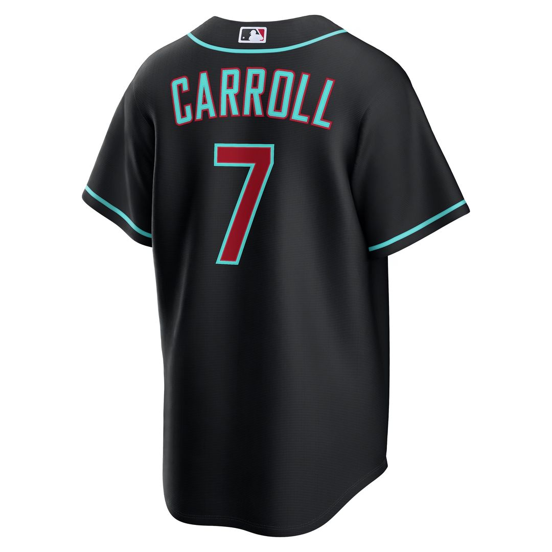 Arizona Diamondbacks Corbin Carroll Nike Alternate Replica Jersey - Black Team Jersey Sports Fan Apparel