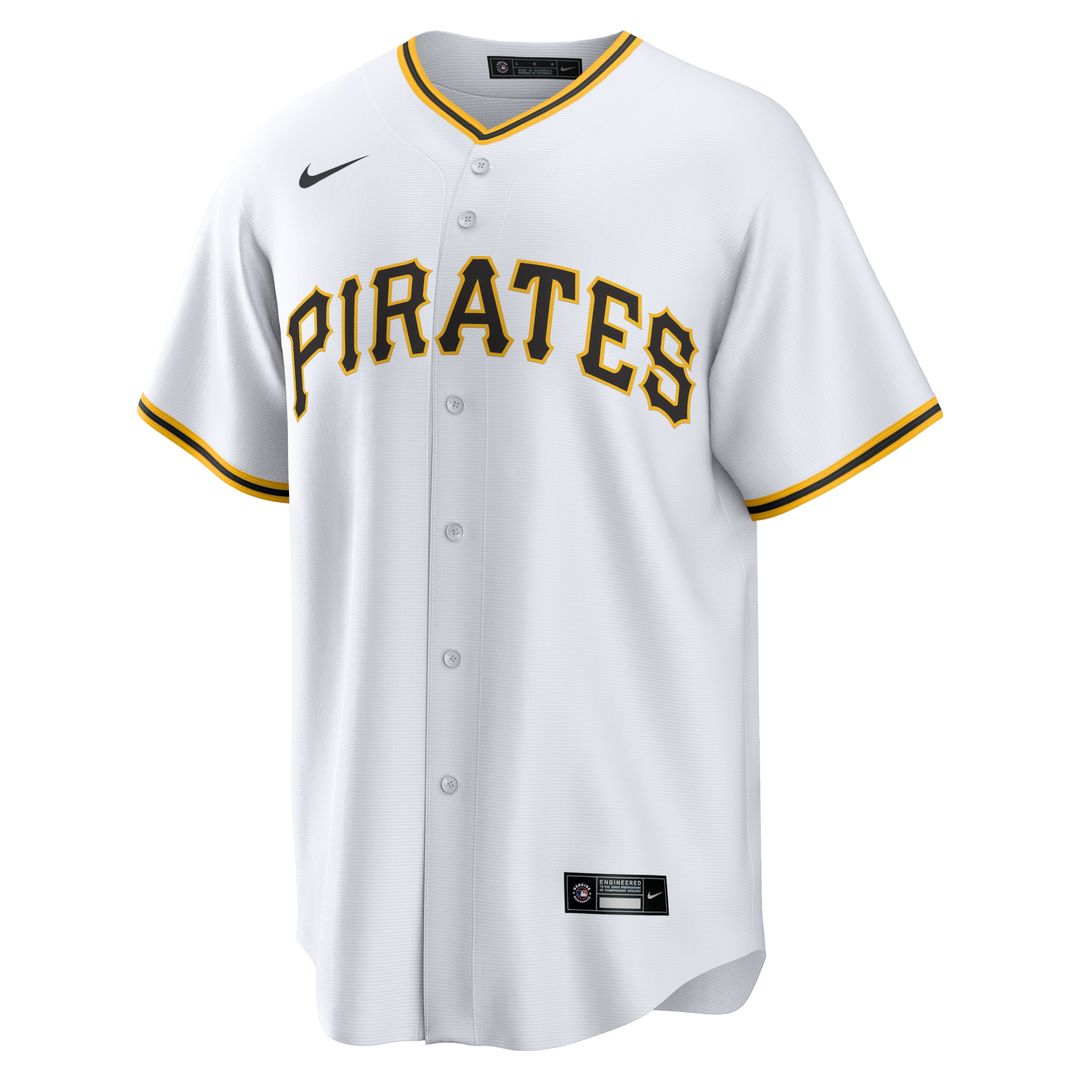 Pittsburgh Pirates Nike Home Replica Team Jersey - White Team Jersey Sports Fan Apparel