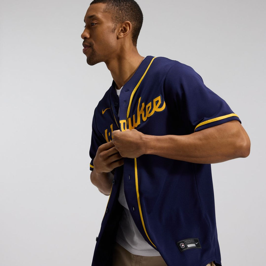 Milwaukee Brewers Nike Home Replica Team Jersey - Cream Team Jersey Sports Fan Apparel