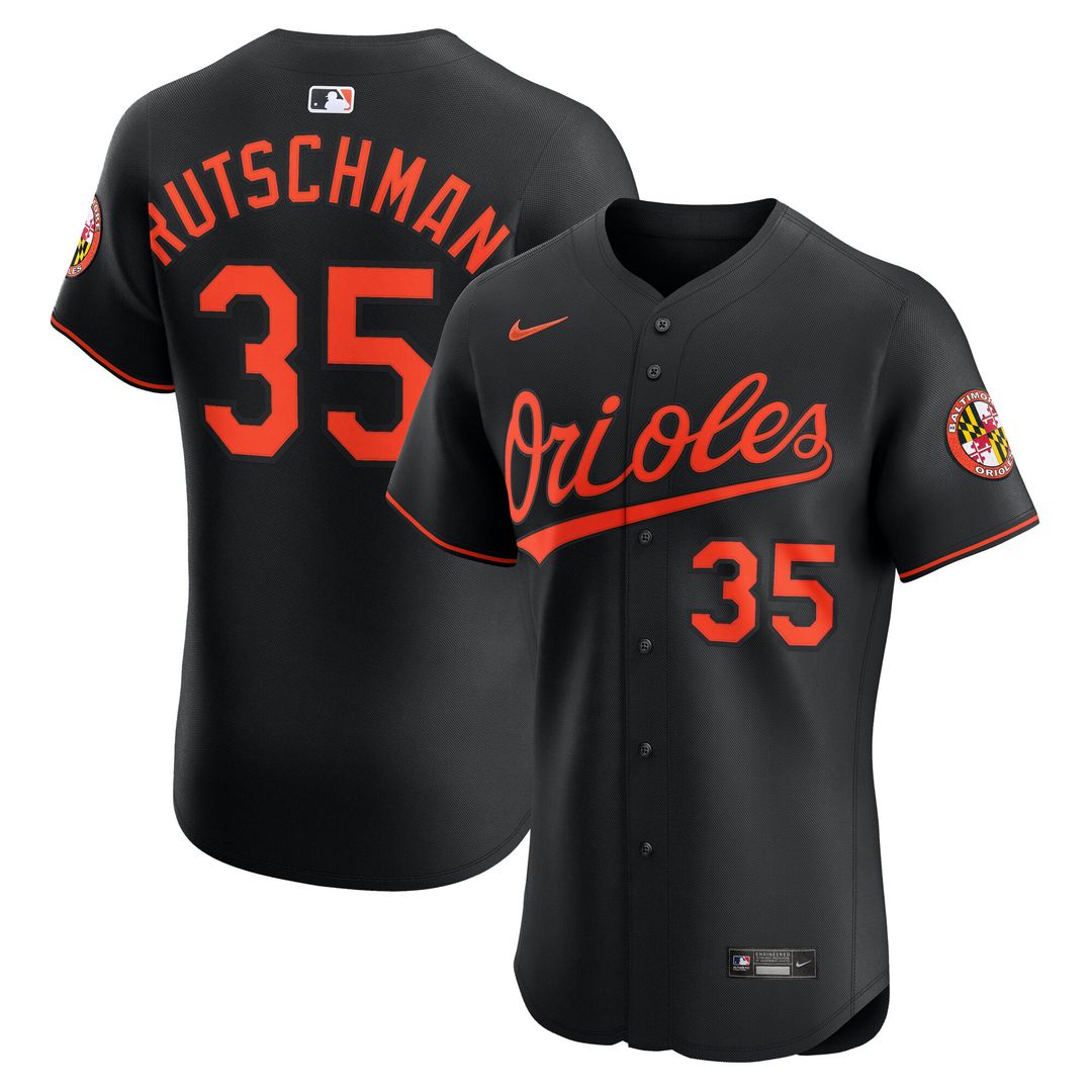 Baltimore Orioles Adley Rutschman Nike Alternate 2 Elite Jersey - Orange Team Jersey Sports Fan Apparel