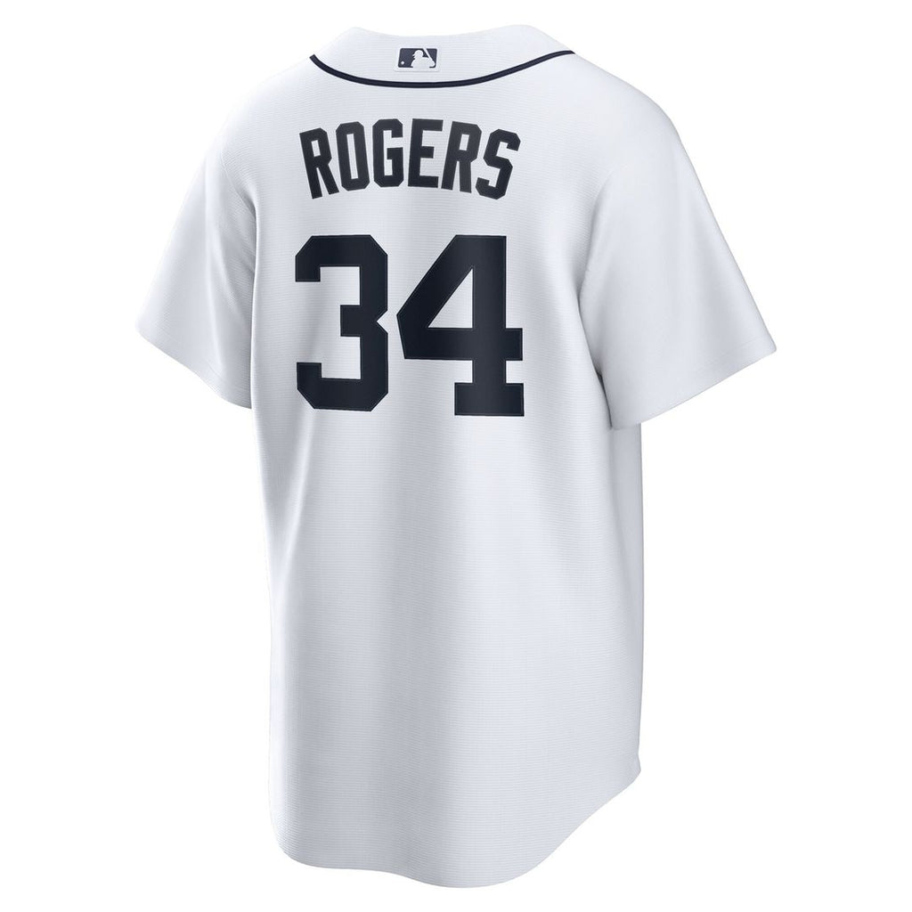 Detroit Tigers Jake Rogers Nike Home Replica Jersey - White Team Jersey Sports Fan Apparel
