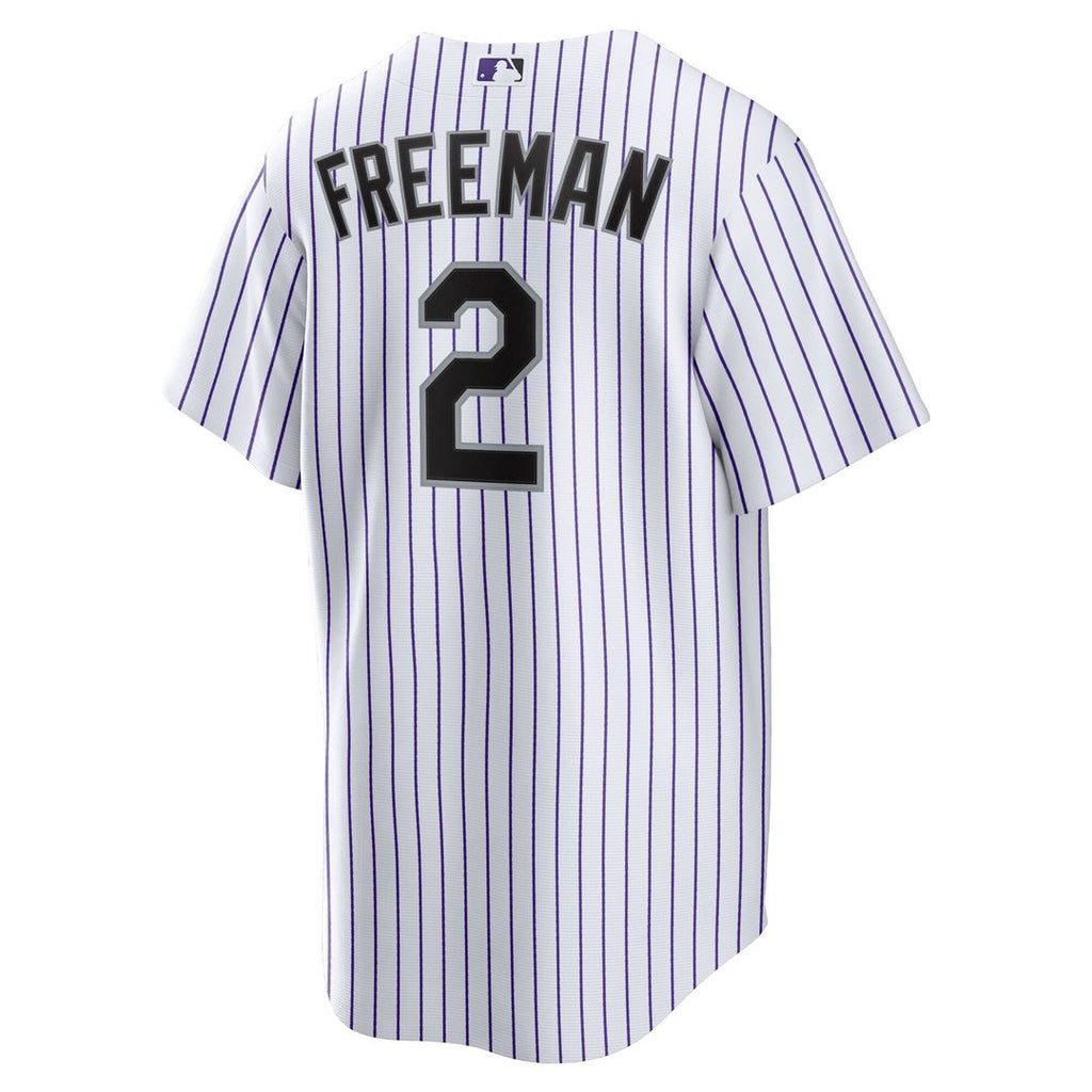 Colorado Rockies Tyler Freeman Nike Home Replica Jersey - White Team Jersey Sports Fan Apparel