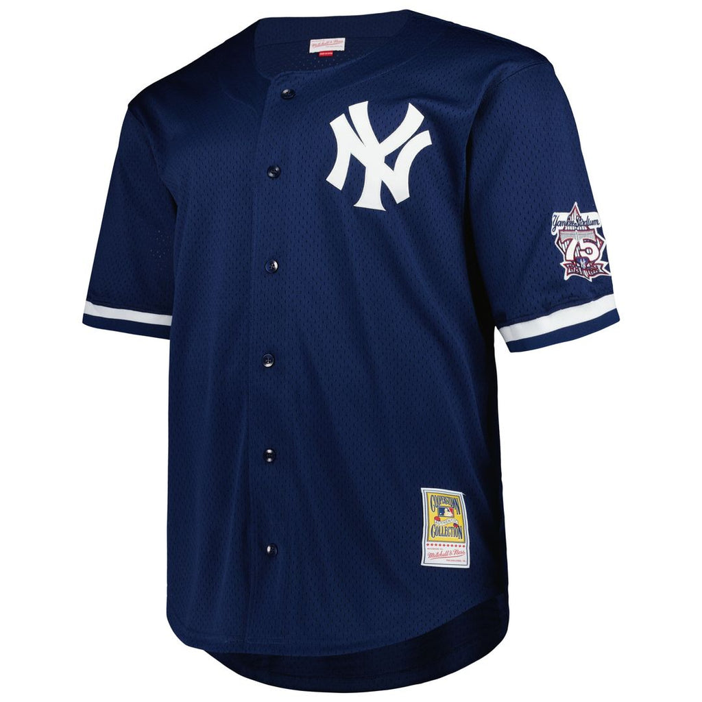 New York Yankees Derek Jeter Mitchell & Ness Big & Tall Cooperstown Mesh Batting Practice Jersey - Navy Team Jersey Sports Fan Apparel