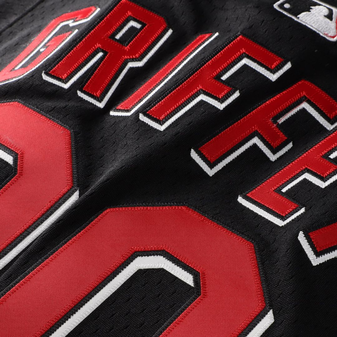 Cincinnati Reds Ken Griffey Jr. Mitchell & Ness Big & Tall Cooperstown Mesh Batting Practice Jersey - Black Team Jersey Sports Fan Apparel