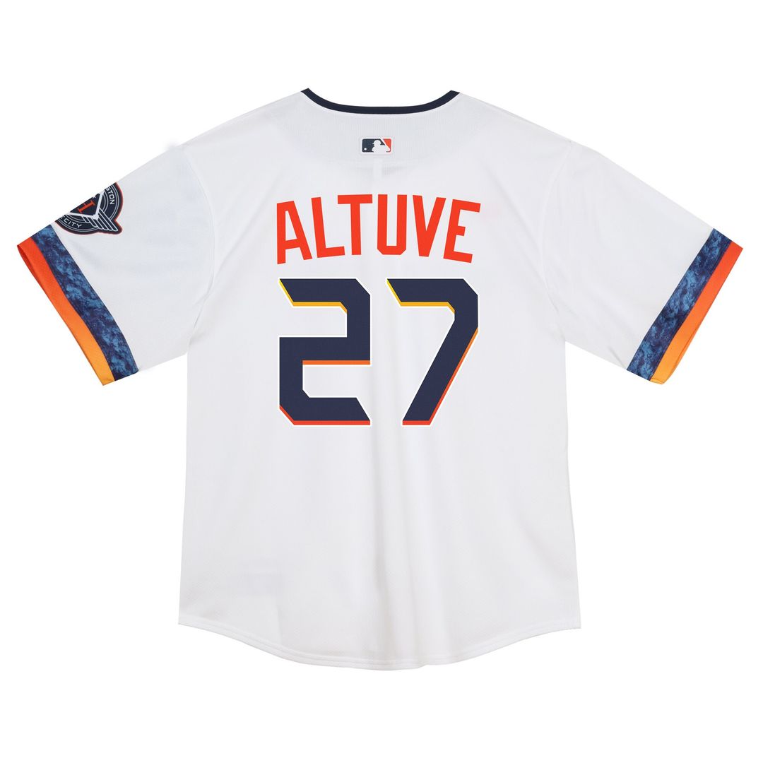 Houston Astros Jose Altuve Nike Toddler City Connect 2025 Limited Jersey - White Team Jersey Sports Fan Apparel