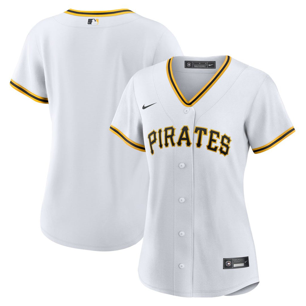Pittsburgh Pirates Nike Women's Home Replica Team Jersey - White Team Jersey Sports Fan Apparel