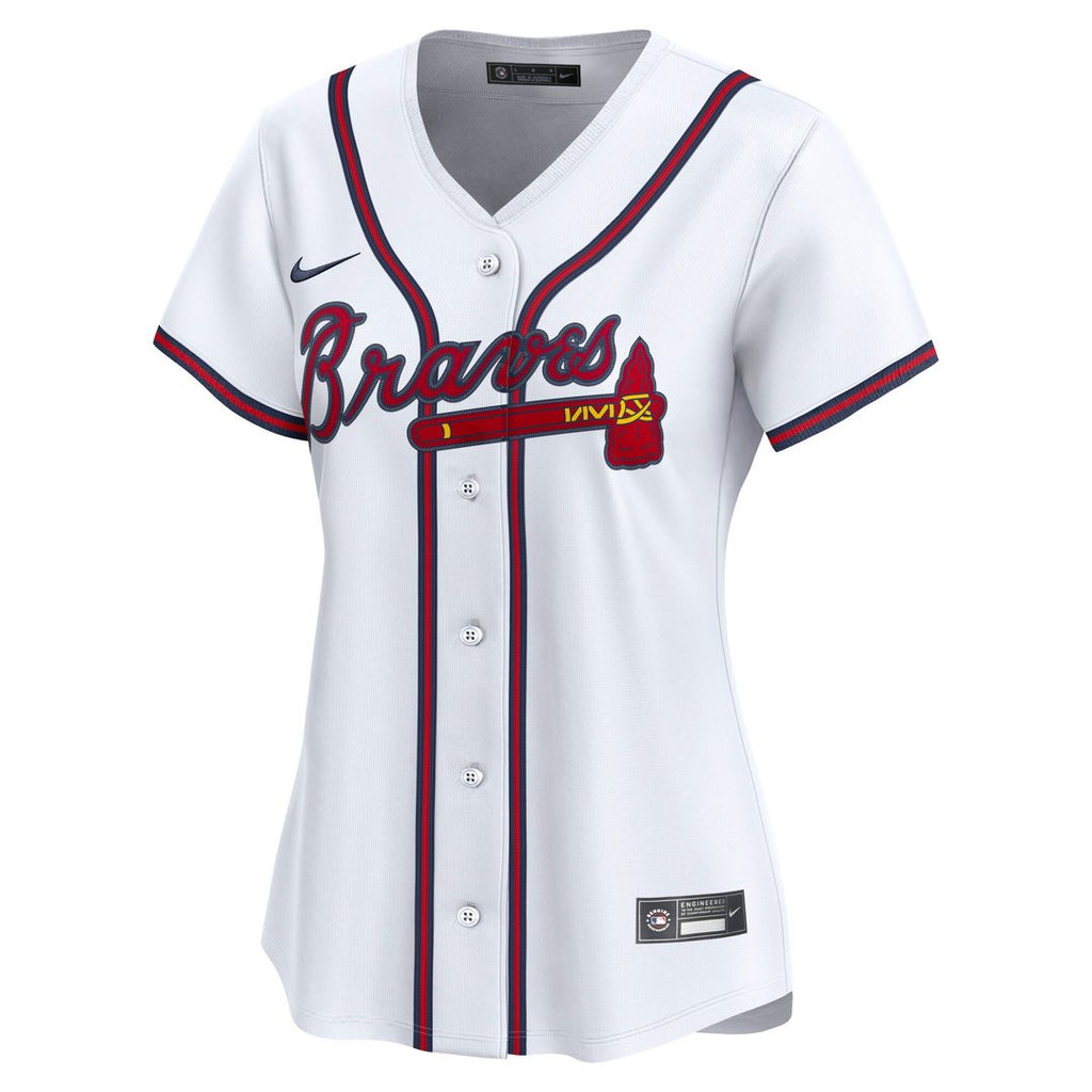 Atlanta Braves Nike Women's Home Replica Team Jersey - White Team Jersey Sports Fan Apparel