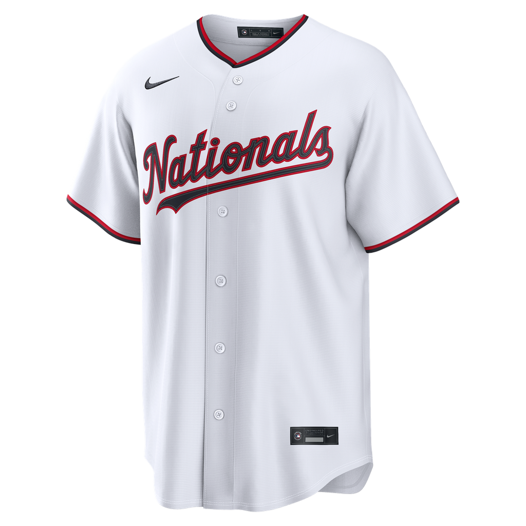 Washington Nationals James Wood Nike Home Replica Jersey - White Team Jersey Sports Fan Apparel
