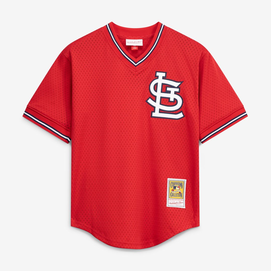 St. Louis Cardinals Ozzie Smith Mitchell & Ness Authentic Batting Practice Jersey - Navy Team Jersey Sports Fan Apparel