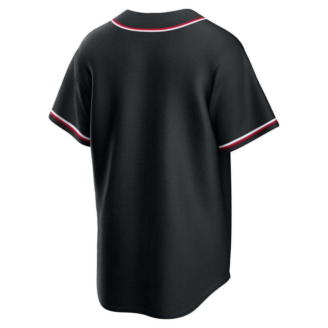 Cincinnati Reds Nike Fashion Replica Black Out Jersey Team Jersey Sports Fan Apparel