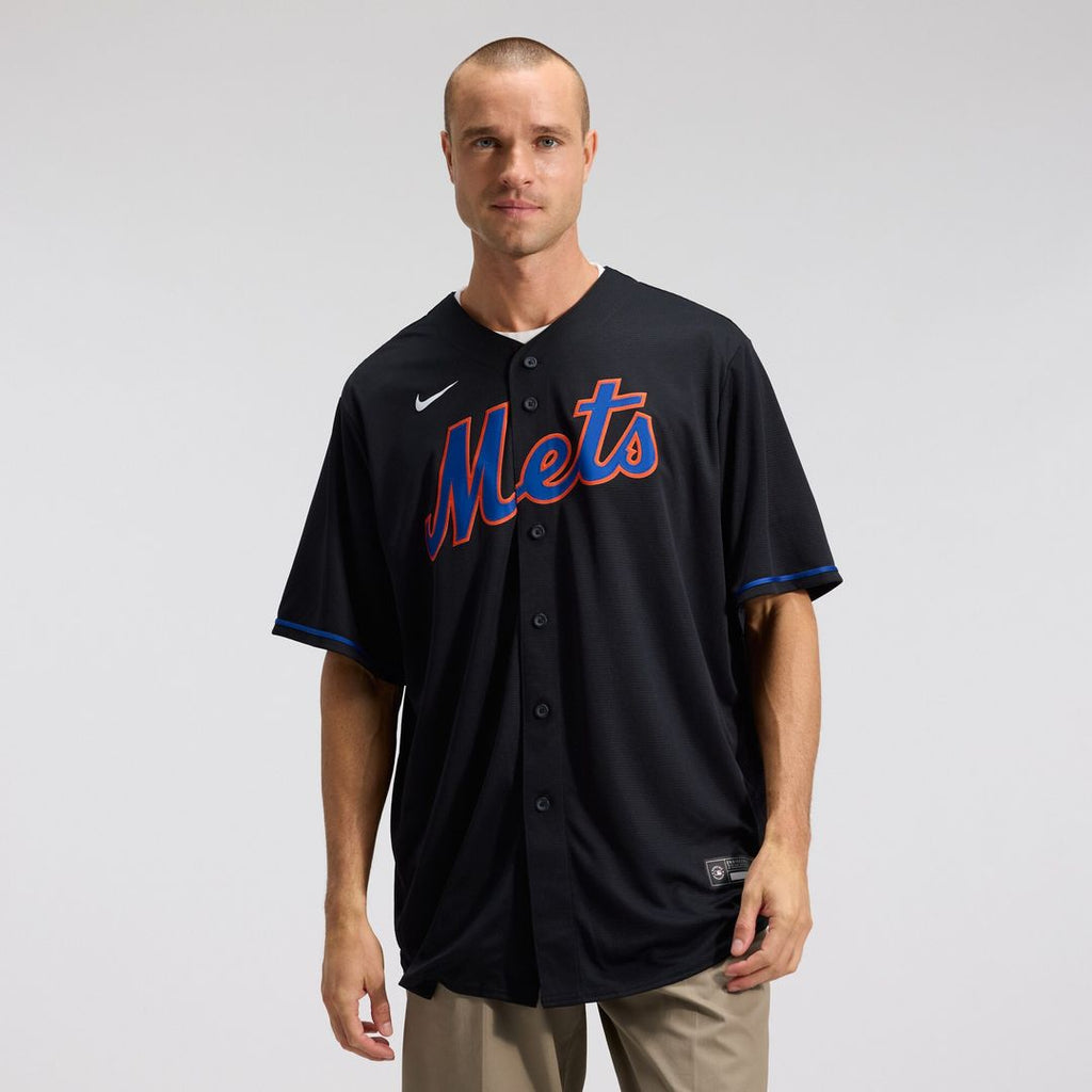 New York Mets Starling Marte Nike Alternate Replica Jersey - Black Team Jersey Sports Fan Apparel