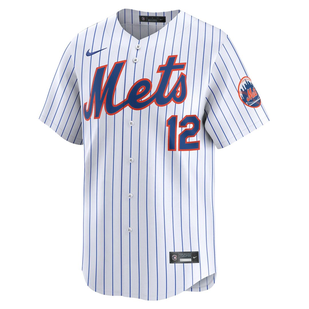 New York Mets Francisco Lindor Nike Alternate Limited Jersey - Black Team Jersey Sports Fan Apparel