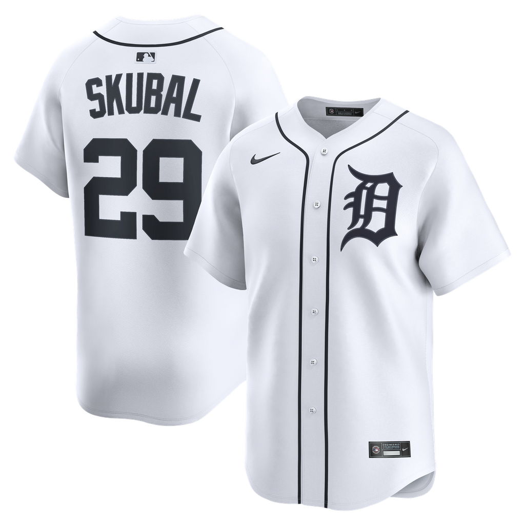 Detroit Tigers Tarik Skubal Nike Home Limited Player Jersey - White Team Jersey Sports Fan Apparel