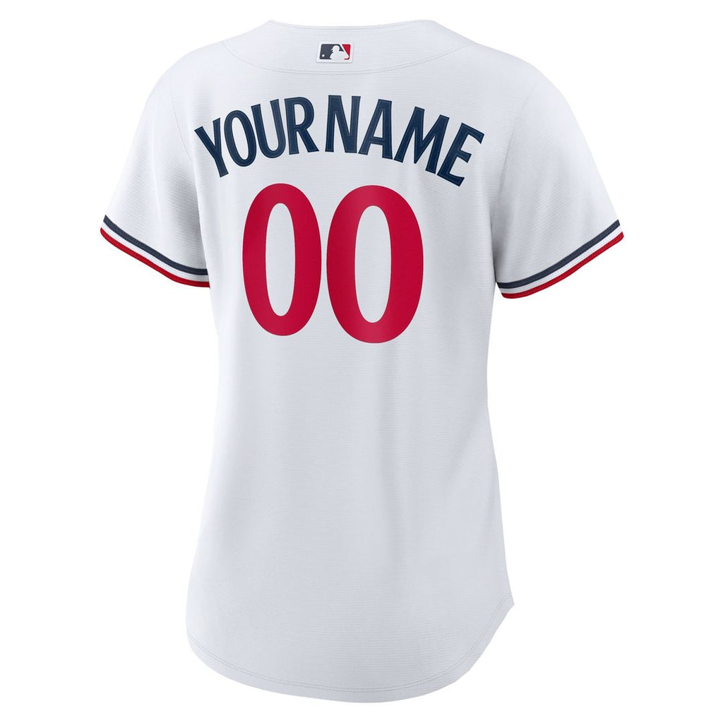 Minnesota Twins Nike Women's Home Replica Custom Jersey - White Team Jersey Sports Fan Apparel