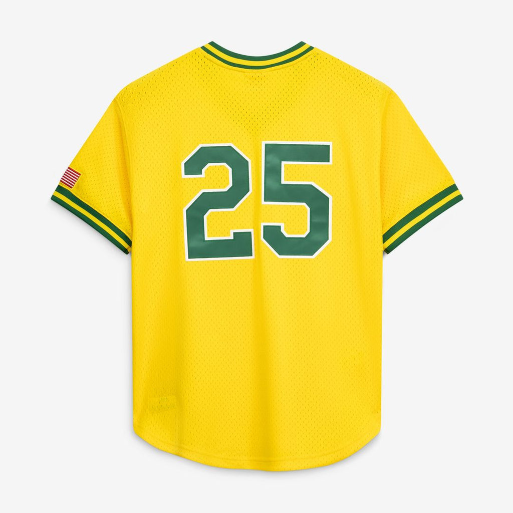Athletics Mark McGwire Mitchell & Ness Authentic Batting Practice Jersey - Gold Team Jersey Sports Fan Apparel