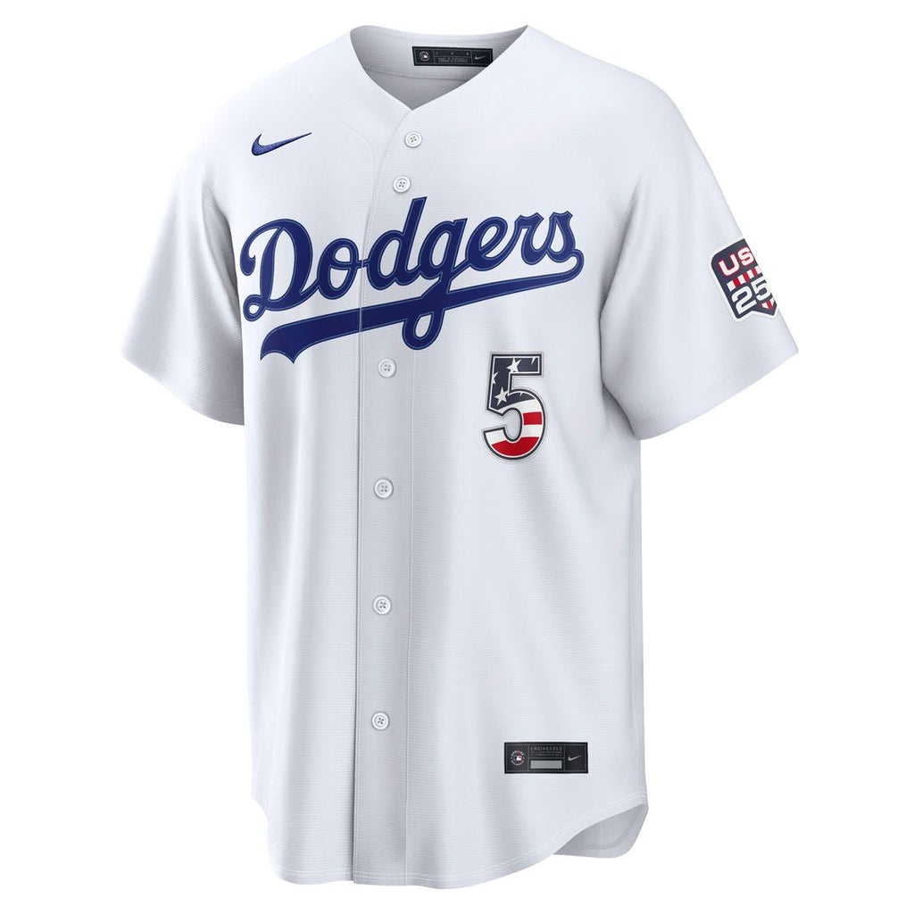 Los Angeles Dodgers Freddie Freeman Nike USA 250 Fourth of July Home Stadium Jersey - White Team Jersey Sports Fan Apparel