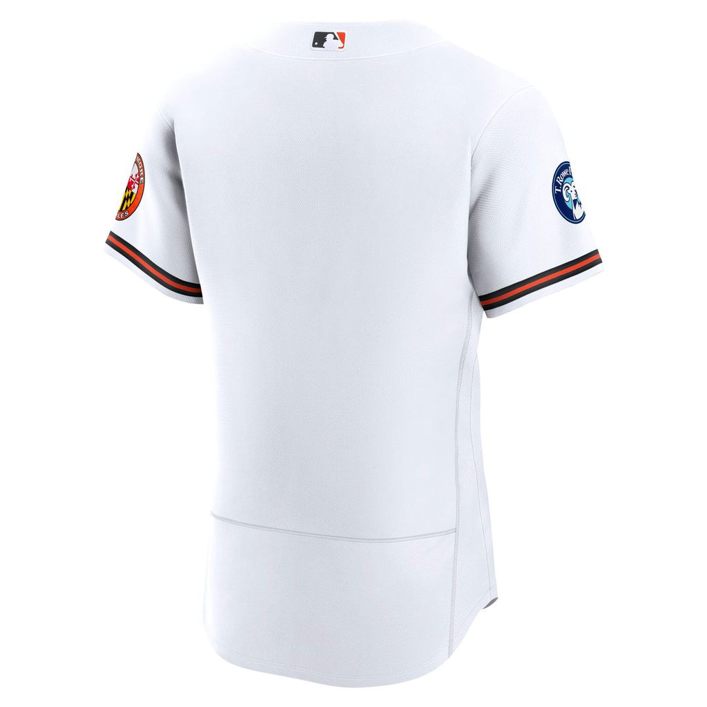 Baltimore Orioles Nike Home Sponsor Patch Authentic Jersey - White Team Jersey Sports Fan Apparel