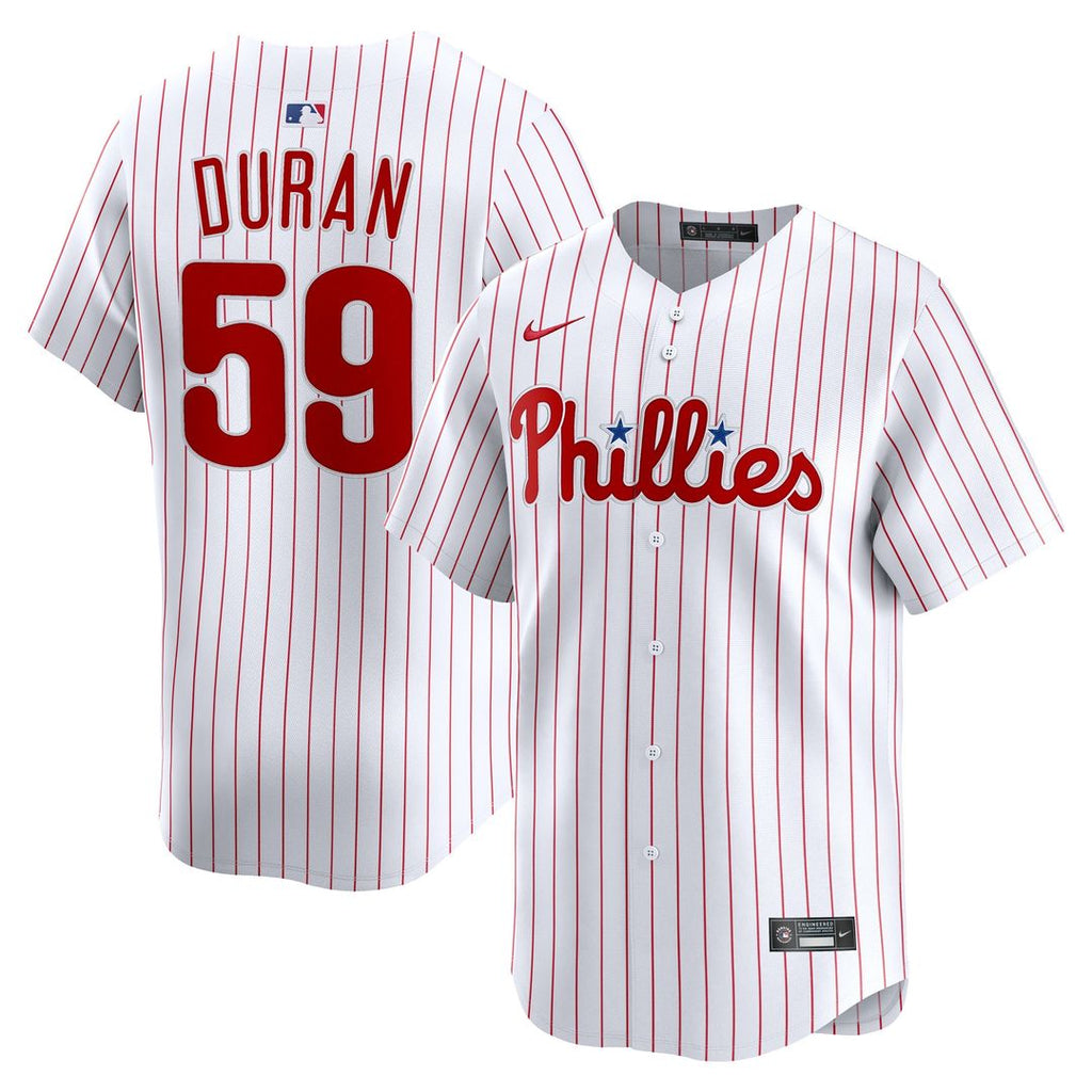 Philadelphia Phillies Jhoan Duran Nike Home Limited Player Jersey - White Team Jersey Sports Fan Apparel