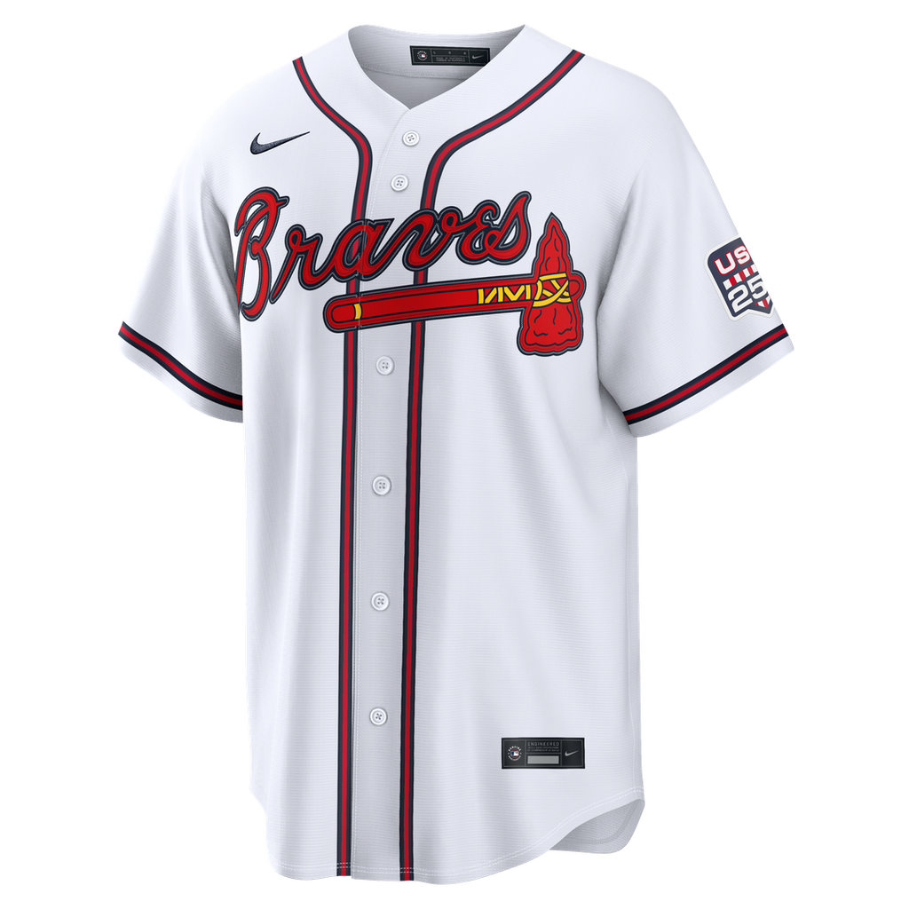Atlanta Braves Drake Baldwin Nike USA 250 Fourth of July Home Stadium Jersey - White Team Jersey Sports Fan Apparel