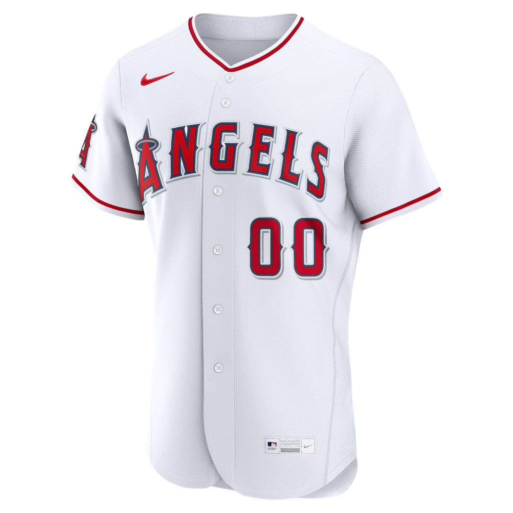 Los Angeles Angels Nike Home Authentic Custom Jersey - White Team Jersey Sports Fan Apparel