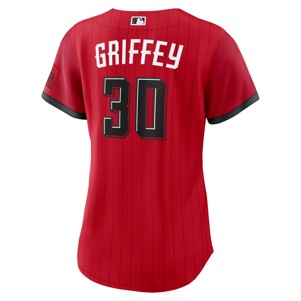 Cincinnati Reds Ken Griffey Jr. Nike Women's 2026 City Connect Stadium Jersey - Red Team Jersey Sports Fan Apparel