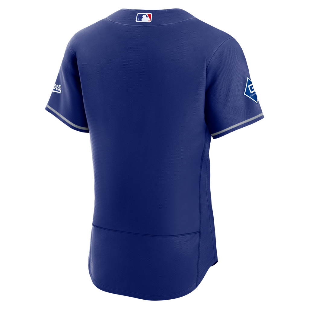Los Angeles Dodgers Nike Home Sponsor Patch Authentic Jersey - White Team Jersey Sports Fan Apparel