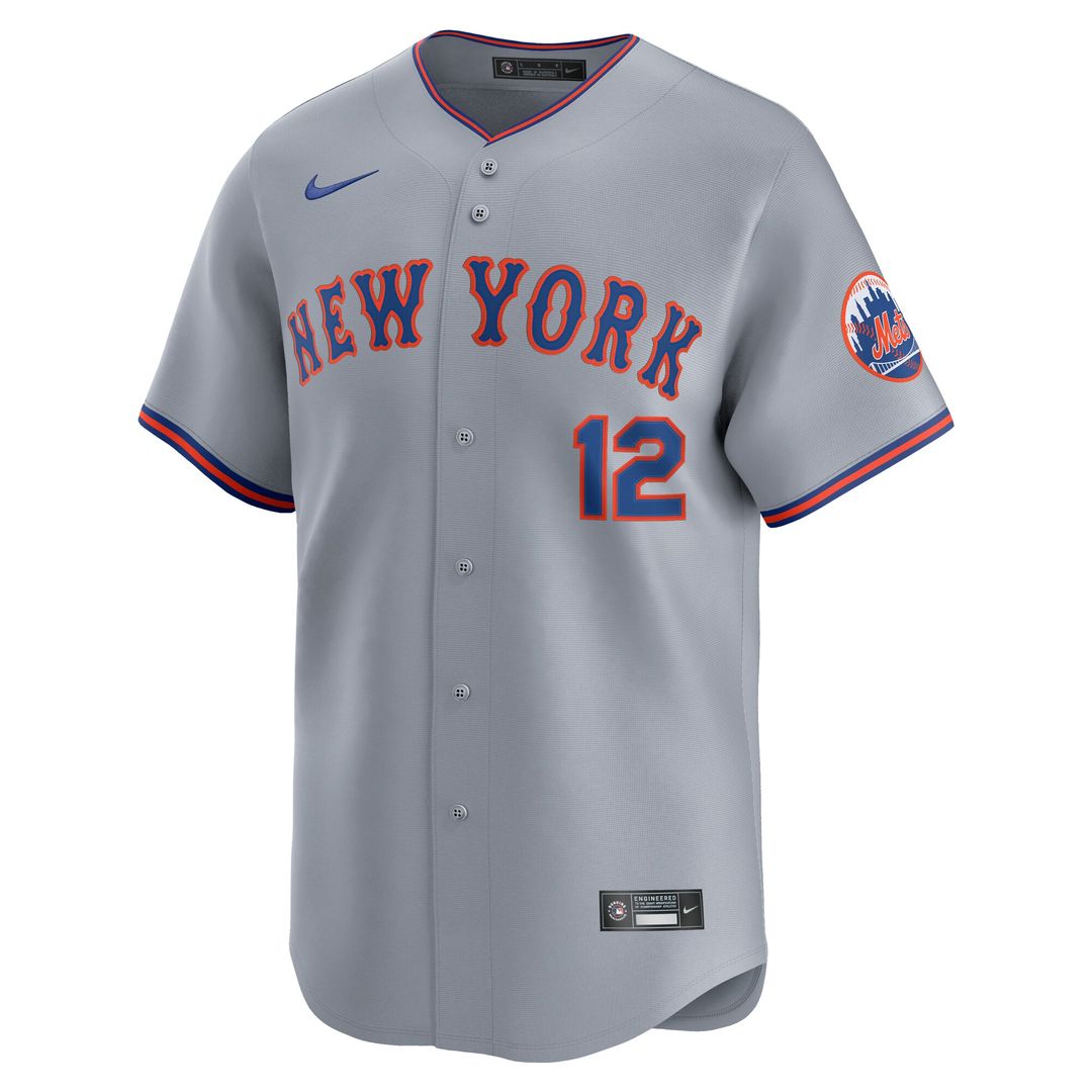 New York Mets Francisco Lindor Nike Home Limited Jersey - White Team Jersey Sports Fan Apparel
