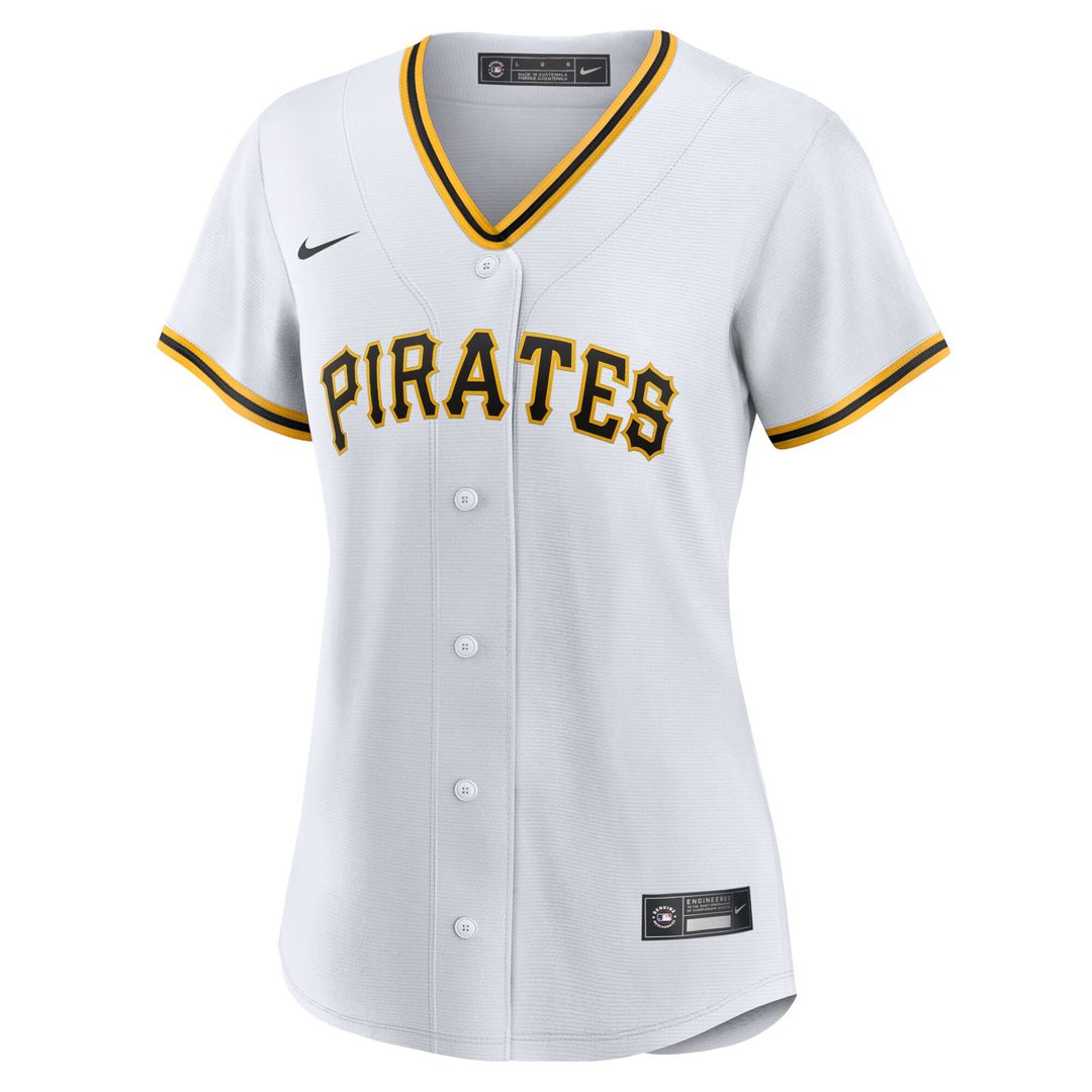 Pittsburgh Pirates Nike Women's Home Replica Team Jersey - White Team Jersey Sports Fan Apparel