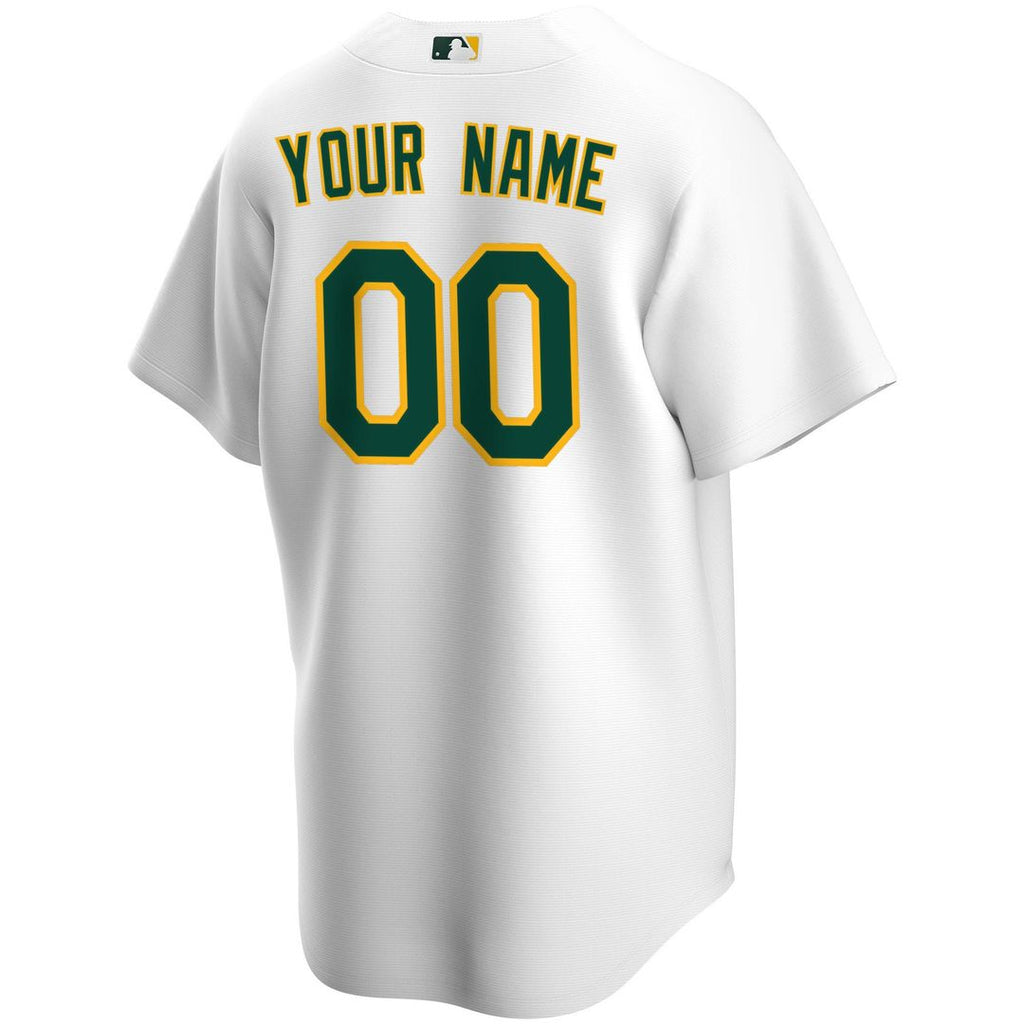 Athletics Nike Home Replica Custom Jersey - White Team Jersey Sports Fan Apparel