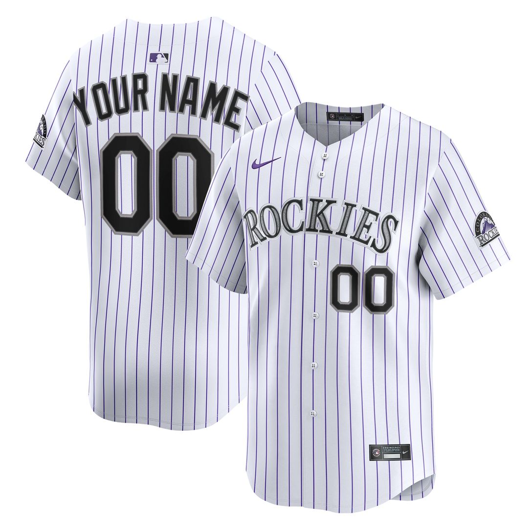 Colorado Rockies Nike Alternate Limited Custom Jersey - Purple Team Jersey Sports Fan Apparel