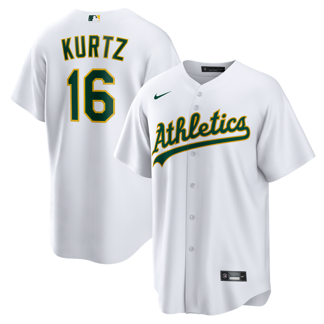 Athletics Nick Kurtz Nike Home Replica Player Jersey - White Team Jersey Sports Fan Apparel