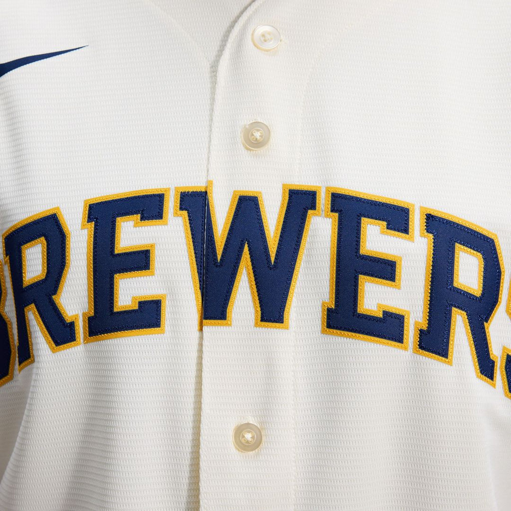 Milwaukee Brewers Nike Home Replica Team Jersey - Cream Team Jersey Sports Fan Apparel
