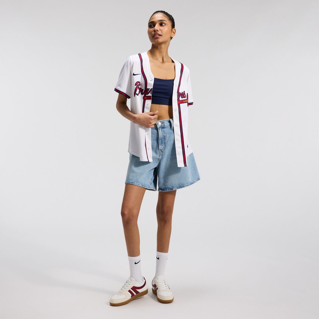 Atlanta Braves Nike Women's Home Limited Jersey - White Team Jersey Sports Fan Apparel