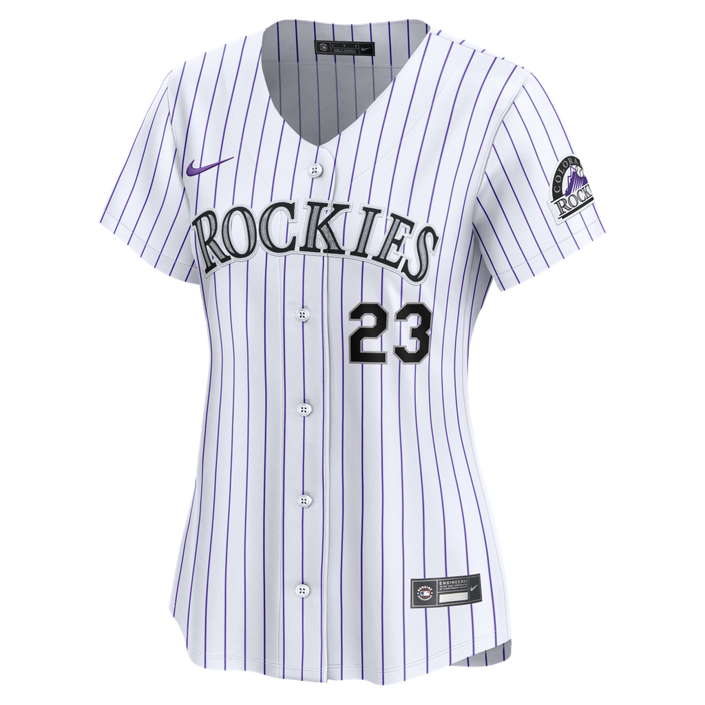 Colorado Rockies Kris Bryant Nike Women's Home Limited Player Jersey - White Team Jersey Sports Fan Apparel