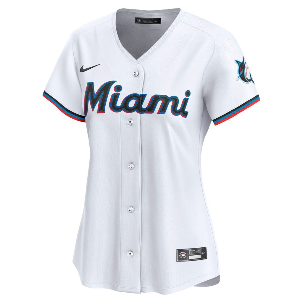 Miami Marlins Nike Women's Home Limited Jersey - White Team Jersey Sports Fan Apparel