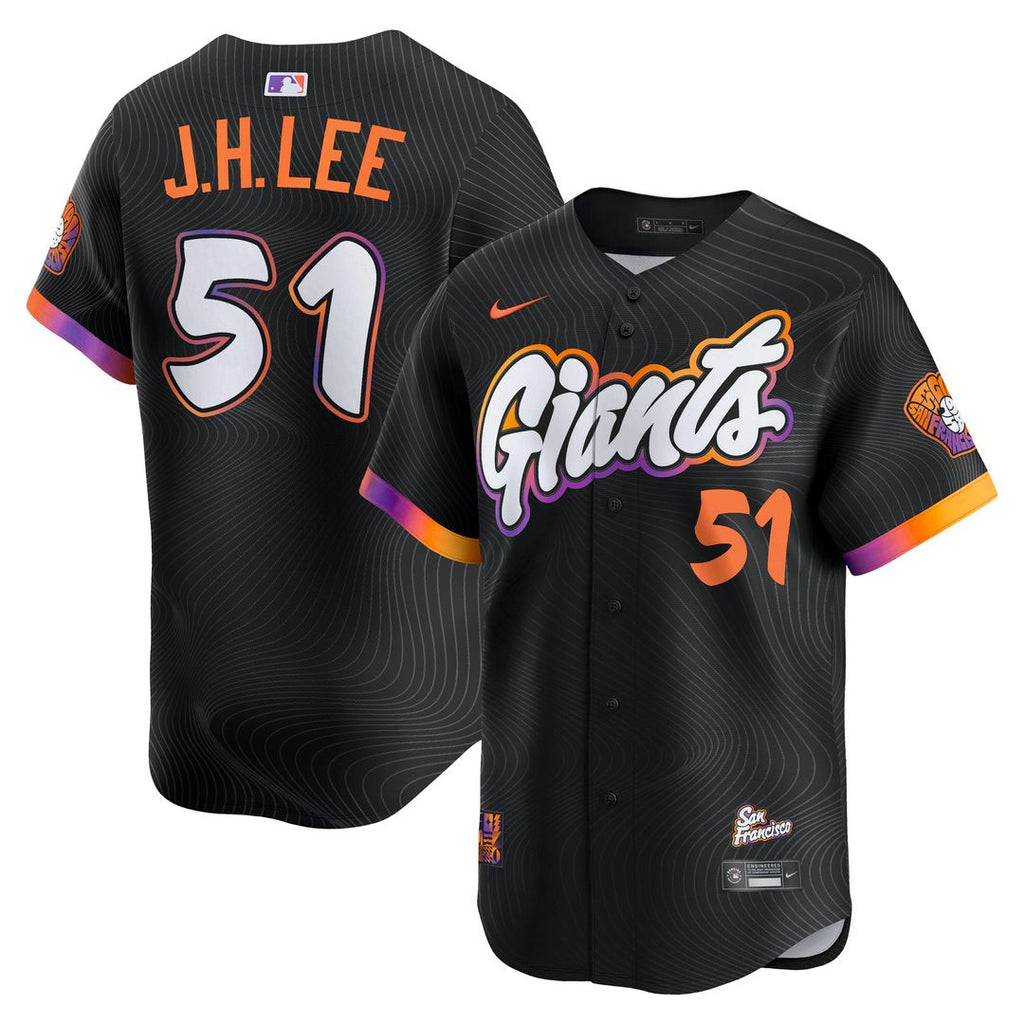 San Francisco Giants Jung Hoo Lee Nike 2025 City Connect Limited Jersey - Black Team Jersey Sports Fan Apparel